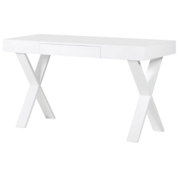 Slimline White Office Desk Designer Furniture Smithers of Stamford £695.00 Store UK, US, EU, AE,BE,CA,DK,FR,DE,IE,IT,MT,NL,NO...