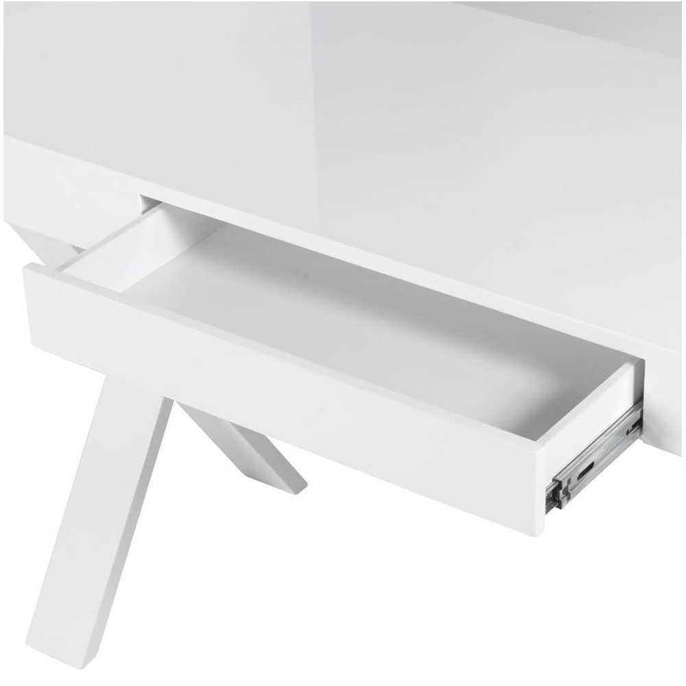 Slimline White Office Desk Smithers Designer Furniture £637.00 Office MDF product_features