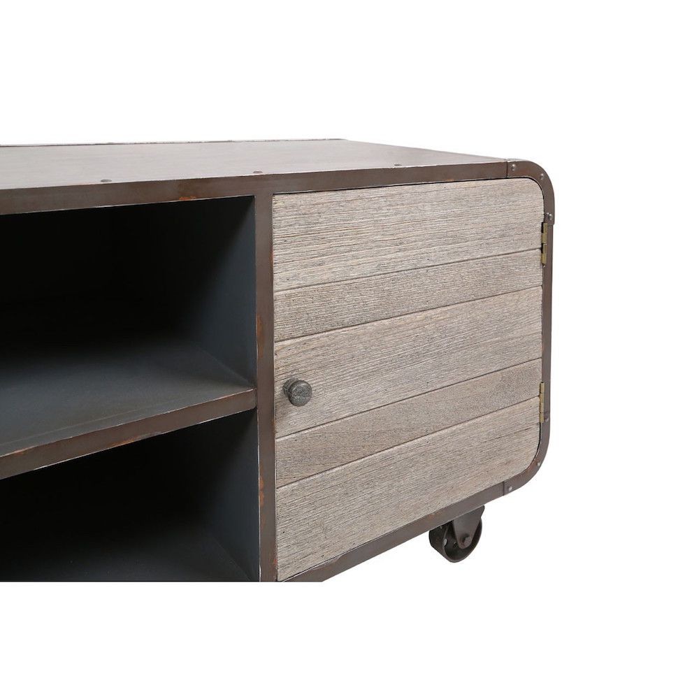 Industrial Loft TV Stand TV Units £413.00 Living Room Paulownia Steel product_features
