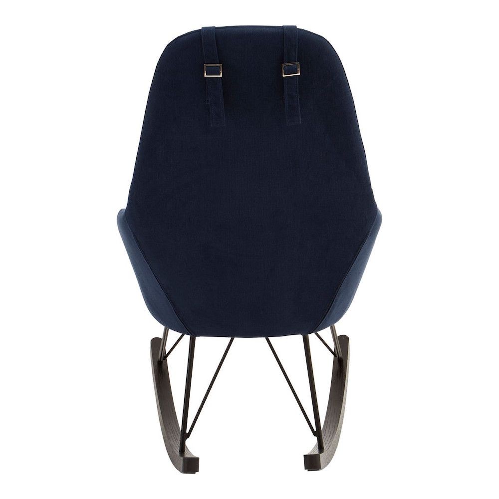 Kolding Blue or Yellow Velvet Rocking Chair Designer Furniture £600.00 Living Room Oak Veneer Steel product_features