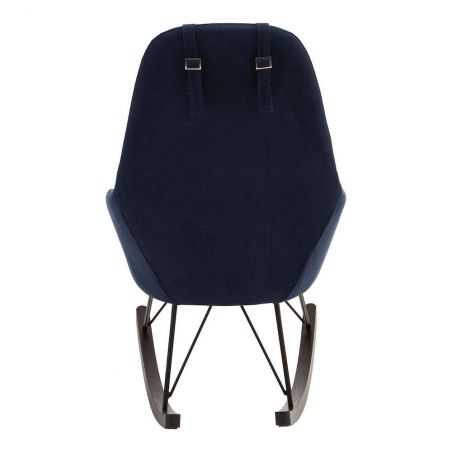 Hygge Blue Velvet Rocking Chair Designer Furniture  £525.00 Store UK, US, EU, AE,BE,CA,DK,FR,DE,IE,IT,MT,NL,NO,ES,SE