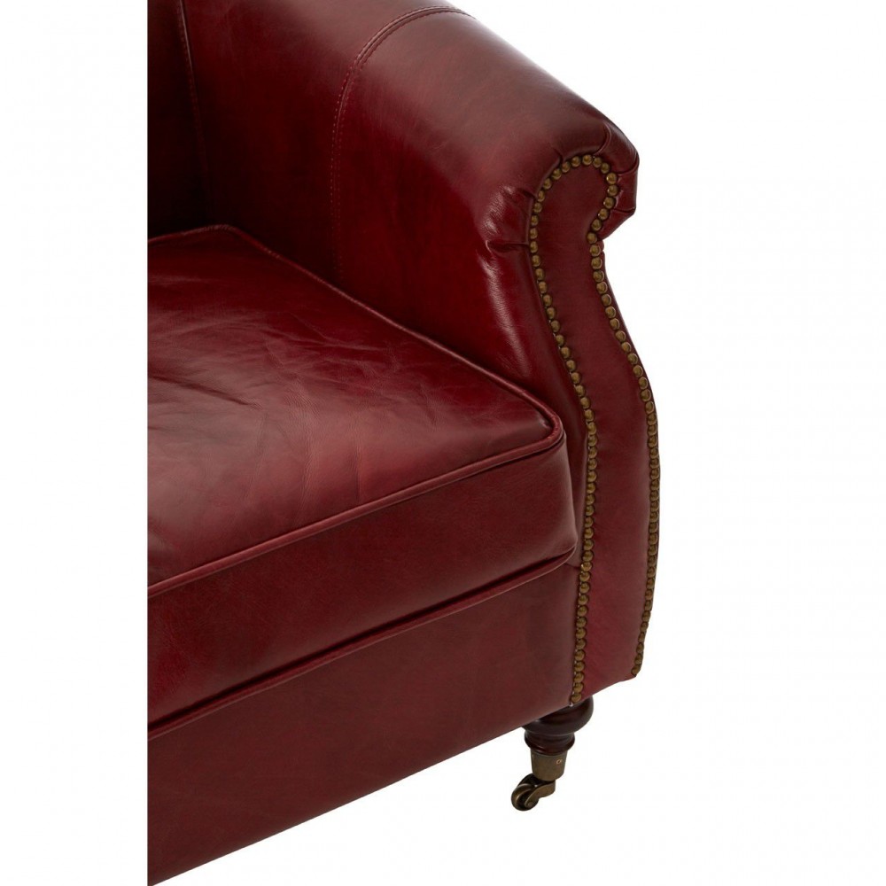 Galante Red Leather Armchair Smithers Vintage Furniture £1,879.00 Birch product_features
