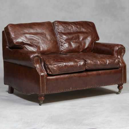 Vintage Leather Sofas Style 2 Seater, Distressed Leather Sofa Uk