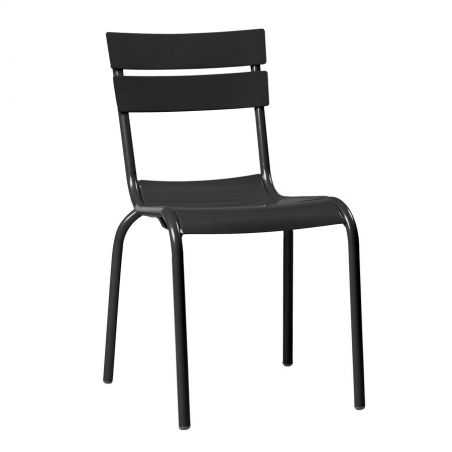 Black Bistro Stacking Chair Garden Smithers of Stamford £160.00 Store UK, US, EU, AE,BE,CA,DK,FR,DE,IE,IT,MT,NL,NO,ES,SE