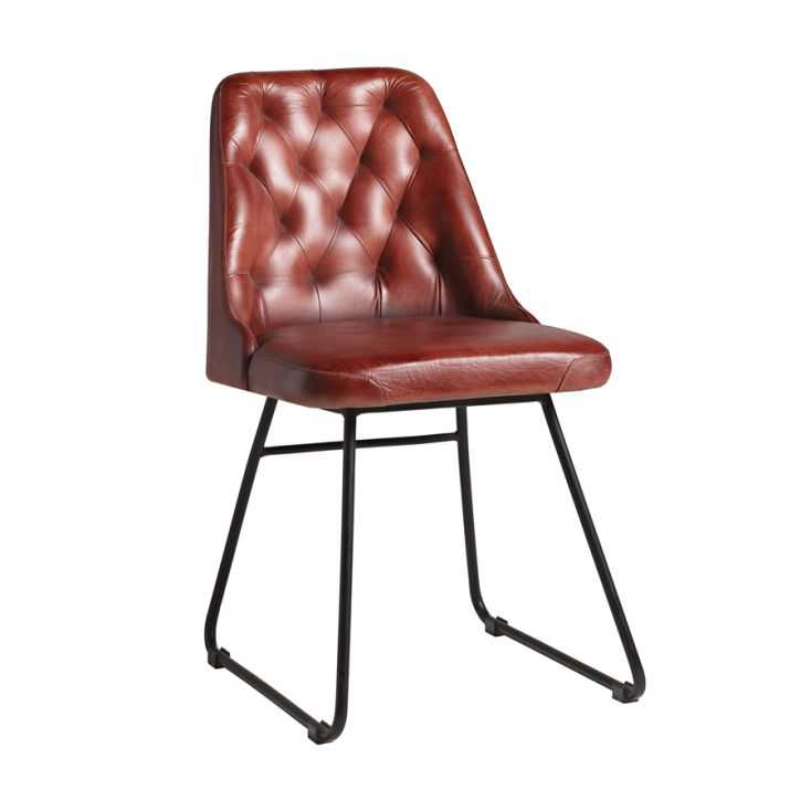 Red Brown Leather Dining Room Chair, Light Brown Leather Dining Room Chairs