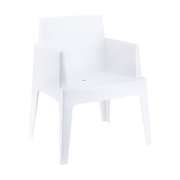 Outdoor White Box Chair Garden Smithers of Stamford £169.00 Store UK, US, EU, AE,BE,CA,DK,FR,DE,IE,IT,MT,NL,NO,ES,SE