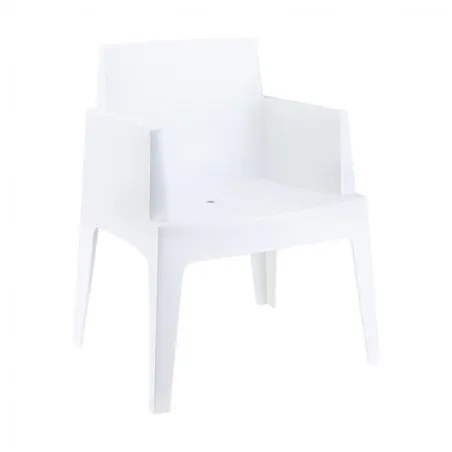 Outdoor White Box Chair Smithers Garden £155.00 product_features