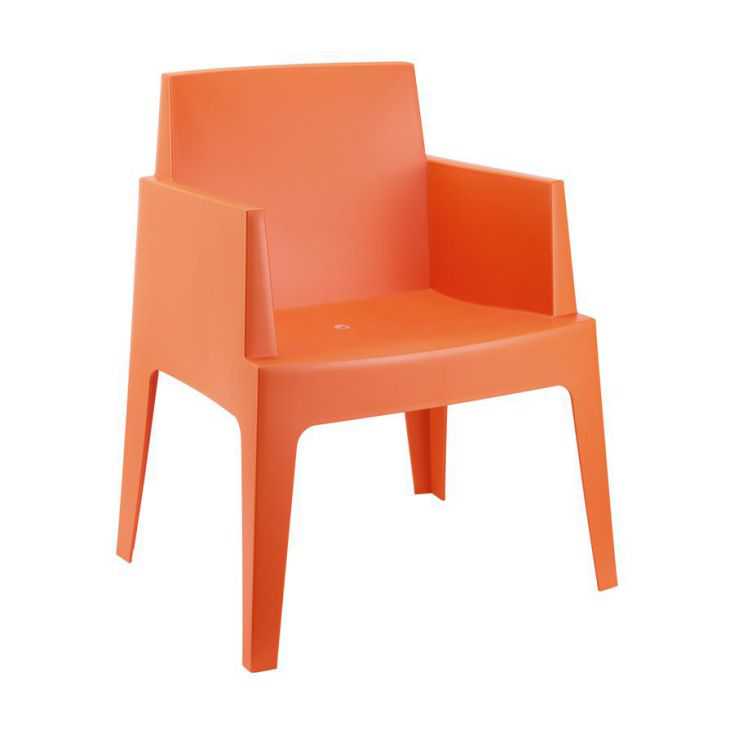 Orange Outdoor Box Chair Garden Smithers of Stamford £169.00 Store UK, US, EU, AE,BE,CA,DK,FR,DE,IE,IT,MT,NL,NO,ES,SE