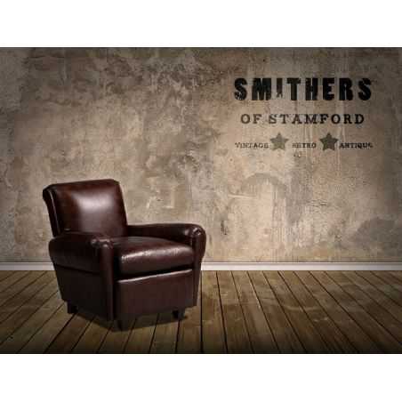 Galante Leather Armchair Smithers Archives Smithers of Stamford £842.50 Store UK, US, EU, AE,BE,CA,DK,FR,DE,IE,IT,MT,NL,NO,ES,SE