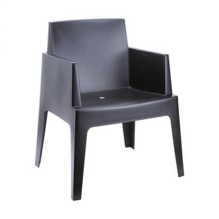 Outdoor Black Box Chair Garden Smithers of Stamford £169.00 Store UK, US, EU, AE,BE,CA,DK,FR,DE,IE,IT,MT,NL,NO,ES,SE