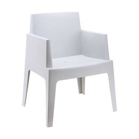 Outdoor Silver Grey Box Chair Garden Smithers of Stamford £180.00 Store UK, US, EU, AE,BE,CA,DK,FR,DE,IE,IT,MT,NL,NO,ES,SE