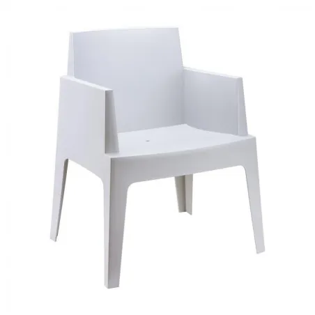 Outdoor Silver Grey Box Chair Smithers Garden £165.00 product_features