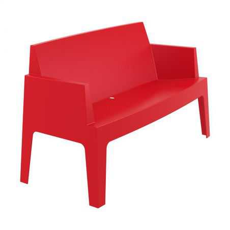 Outdoor Red Box Sofa Garden Smithers of Stamford £336.00 Store UK, US, EU, AE,BE,CA,DK,FR,DE,IE,IT,MT,NL,NO,ES,SE