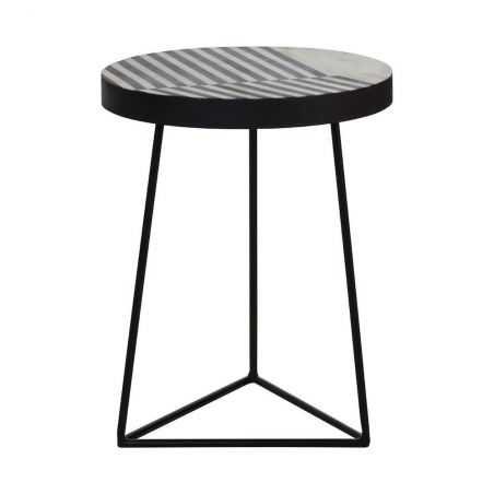 Monochrome Boho Industrial Side Table Side Tables & Coffee Tables £290.00 Store UK, US, EU, AE,BE,CA,DK,FR,DE,IE,IT,MT,NL,NO...