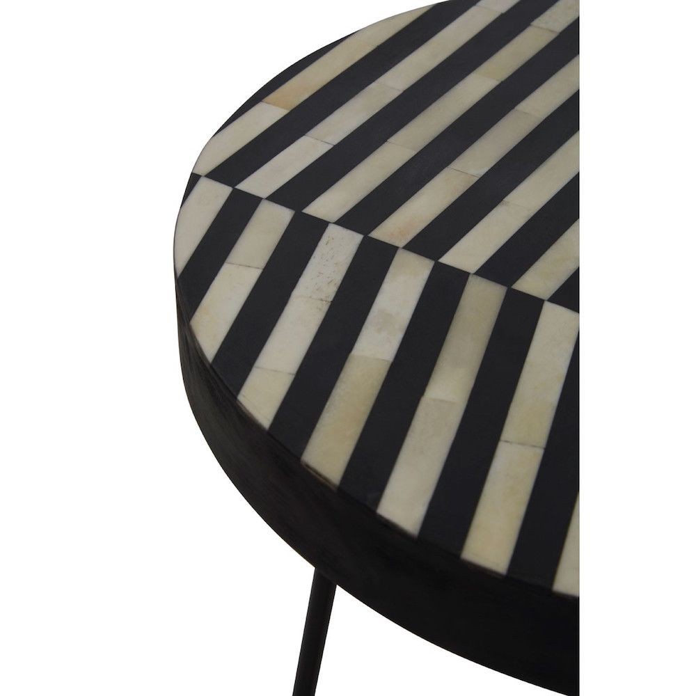 Monochrome Boho Industrial Side Table Side Tables & Coffee Tables £266.00 All Rooms Acacia Steel product_features