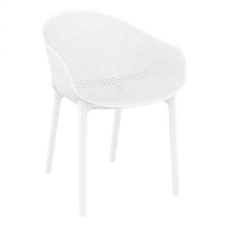 Salsa White Outdoor Chair Garden Smithers of Stamford £161.00 Store UK, US, EU, AE,BE,CA,DK,FR,DE,IE,IT,MT,NL,NO,ES,SE