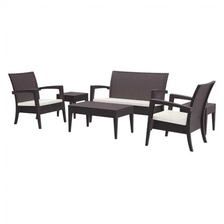 Brown Rattan Style Lounge Set Garden &pound;1,238.00 product_features
