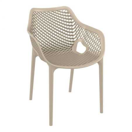 Tango Taupe Stackable Outdoor Arm Chair Garden Smithers of Stamford £175.00 Store UK, US, EU, AE,BE,CA,DK,FR,DE,IE,IT,MT,NL,N...