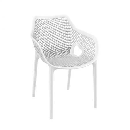 Tango White Stackable Outdoor Arm Chair Garden Smithers of Stamford £175.00 Store UK, US, EU, AE,BE,CA,DK,FR,DE,IE,IT,MT,NL,N...