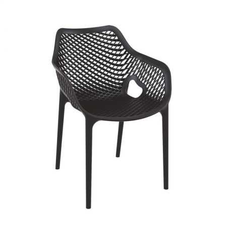 Tango Black Stackable Outdoor Arm Chair Garden Smithers of Stamford £175.00 Store UK, US, EU, AE,BE,CA,DK,FR,DE,IE,IT,MT,NL,N...