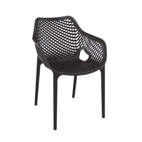 Tango Black Stackable Outdoor Arm Chair Smithers Garden £160.00 product_features
