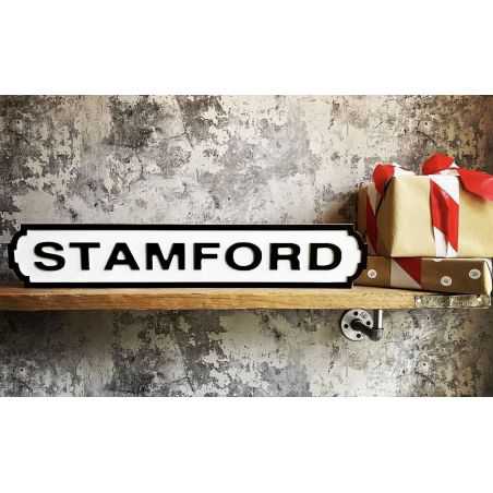 Stamford Road Sign Retro Signs Smithers of Stamford £44.00 Store UK, US, EU, AE,BE,CA,DK,FR,DE,IE,IT,MT,NL,NO,ES,SE