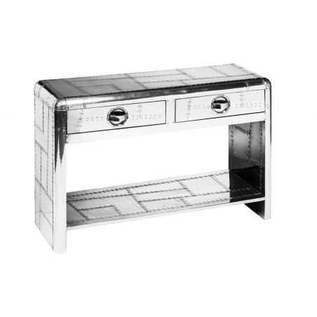 Aviator Silver Console Table Console Tables Smithers of Stamford £866.00 Store UK, US, EU, AE,BE,CA,DK,FR,DE,IE,IT,MT,NL,NO,E...