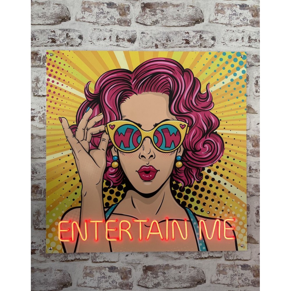 Pop Art Entertain Me Neon Neon Signs £250.00