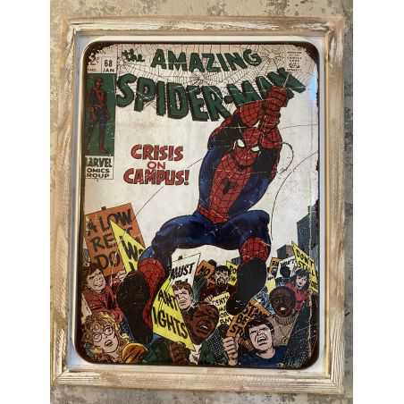 Spider-man Picture Frame Retro Gifts £35.00 Store UK, US, EU, AE,BE,CA,DK,FR,DE,IE,IT,MT,NL,NO,ES,SE