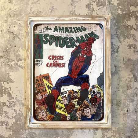 Spider-man Picture Frame Retro Gifts £35.00 Store UK, US, EU, AE,BE,CA,DK,FR,DE,IE,IT,MT,NL,NO,ES,SE