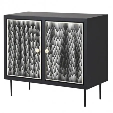 Black Ice Sideboard Cabinets & Sideboards £1,407.00 All Rooms Mango Wood Steel product_features