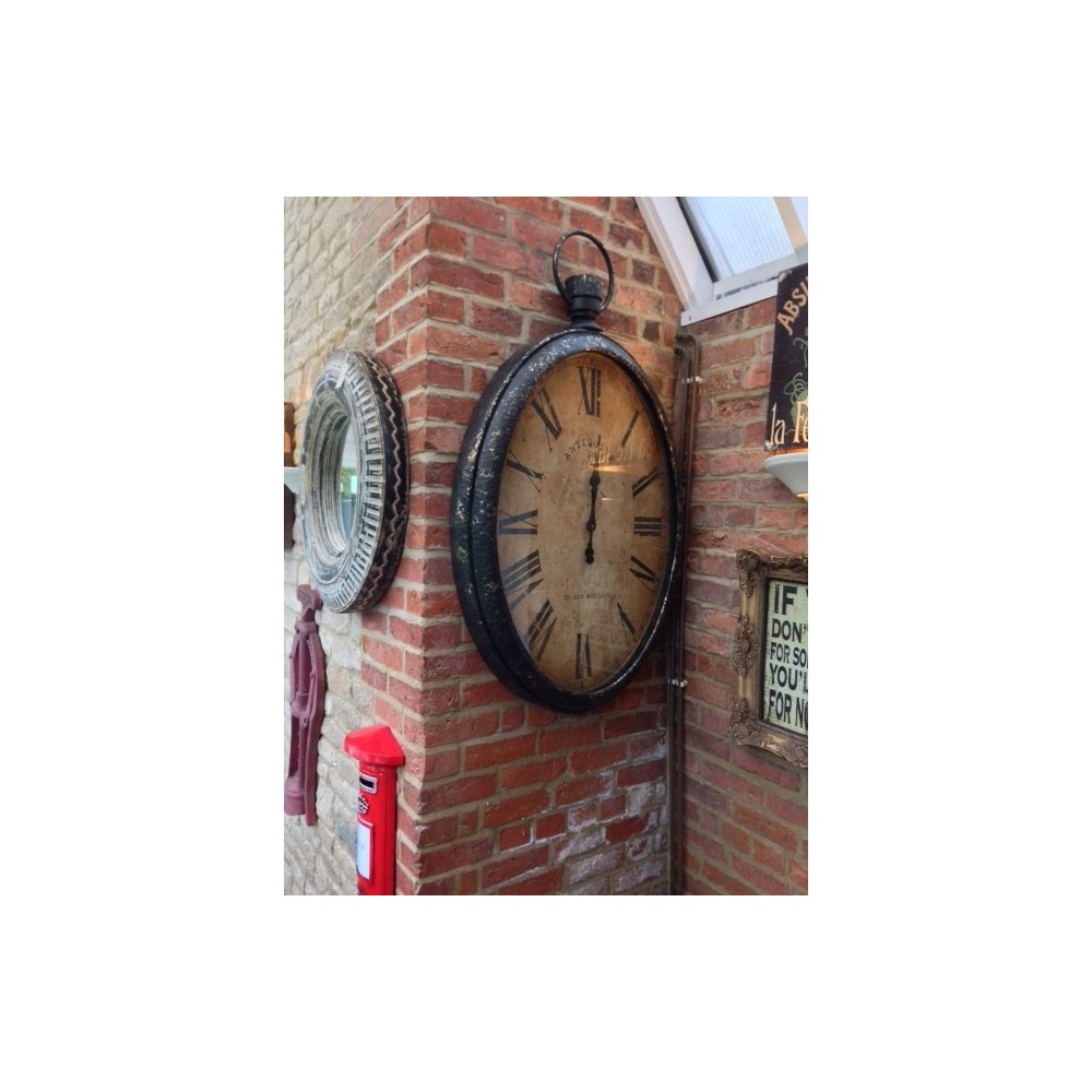 Antiqued Wall Pocket Watch Clock Smithers Archives £376.00 product_features