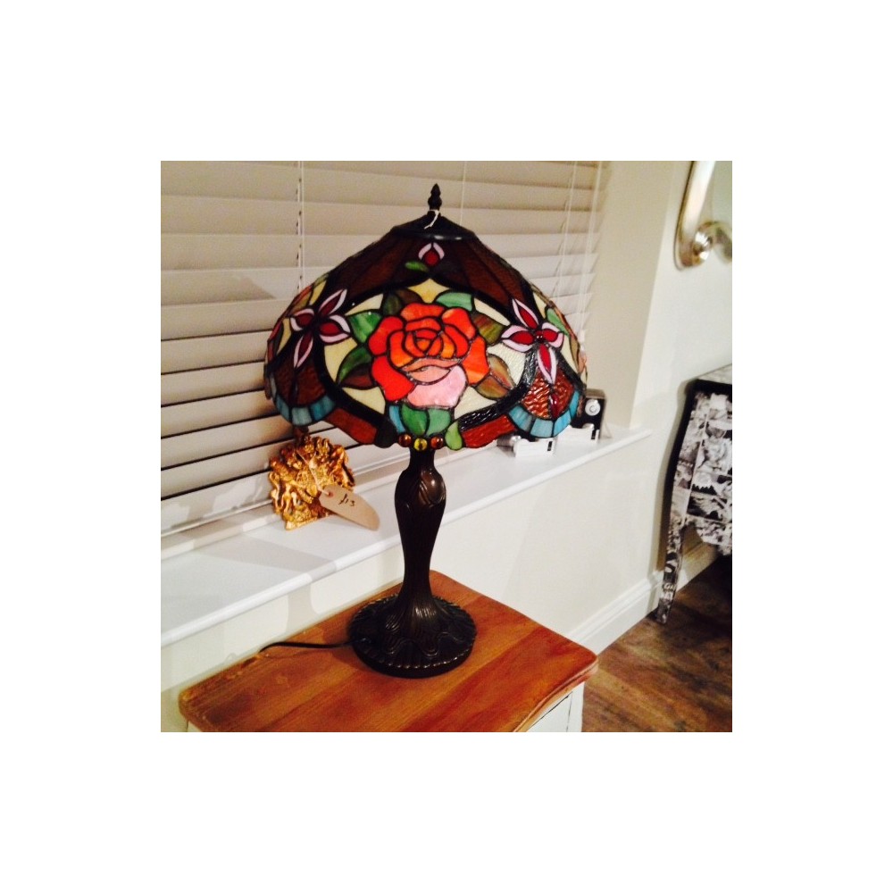 Rosa Lamp Tiffany style Smithers Tiffany Lamps £227.00 product_features
