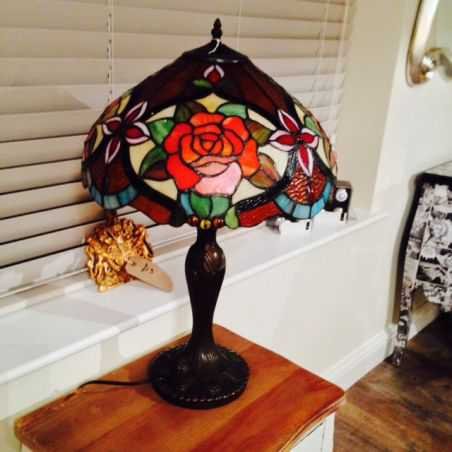 Rosa Lamp Tiffany style Home Smithers of Stamford £247.50 Store UK, US, EU, AE,BE,CA,DK,FR,DE,IE,IT,MT,NL,NO,ES,SERosa Lamp T...