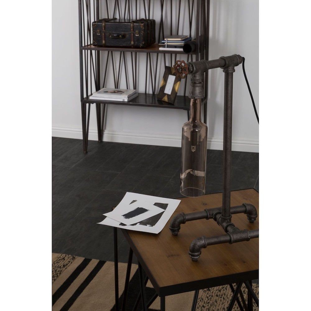 Factory Side Table Retro Furniture £281.00 All Rooms Fir Wood Iron product_features