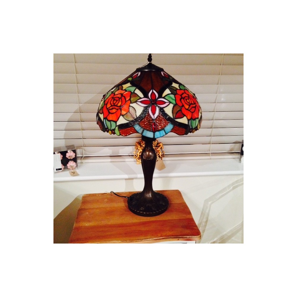 Rosa Lamp Tiffany style Smithers Tiffany Lamps £227.00 product_features