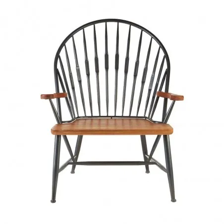 Factory Armchair Retro Furniture £665.00 All Rooms Walnut Iron product_features