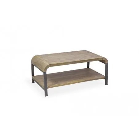Radius Coffee Table Side Tables & Coffee Tables £316.00 Living Room Mango Wood Steel product_features
