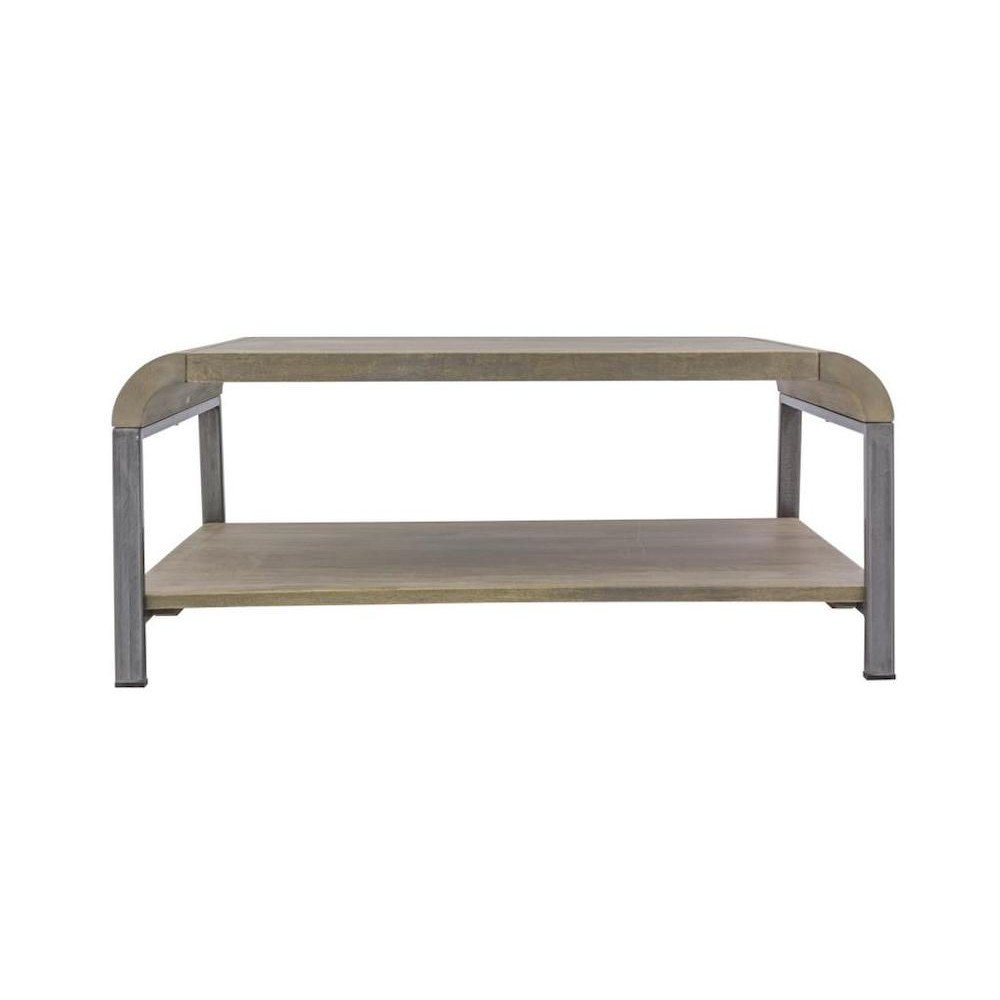 Radius Coffee Table Side Tables & Coffee Tables £316.00 Living Room Mango Wood Steel product_features