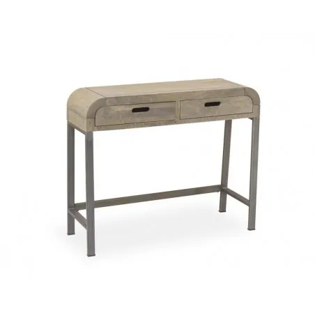 Radius Console Table Console Tables &pound;362.00 Hallway Mango Wood Steel product_features