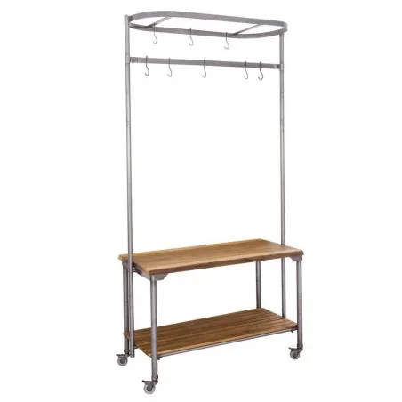 Factory Kitchen Island Storage £1,238.00 Kitchen Diner Mango Wood Steel product_features