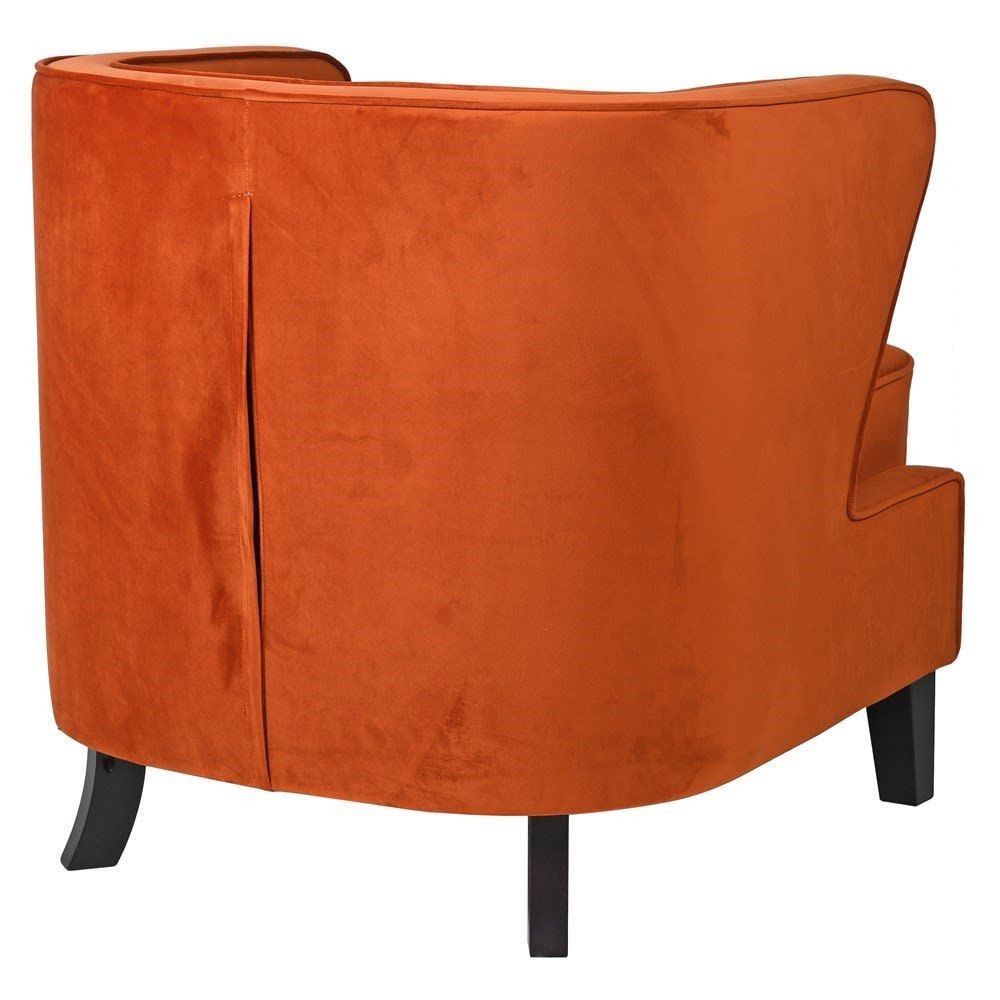 Magma Velvet Winged Chair Smithers Designer Furniture £688.00 Reception Room Steel product_features