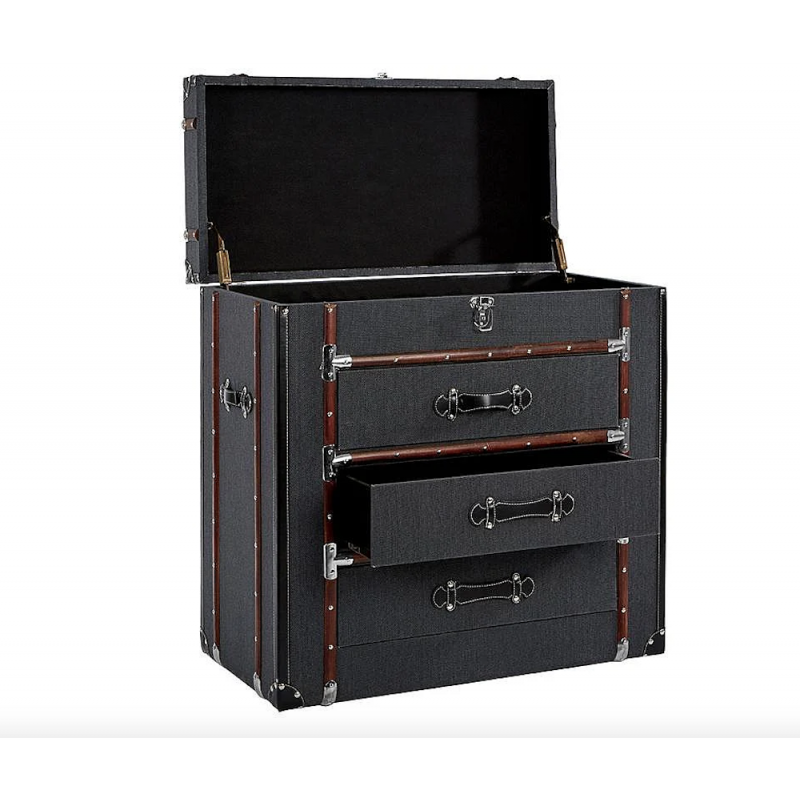 Steamer Trunk Chest Of Drawers Brown, Steamer Trunk Style Furniture