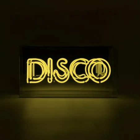 Yellow Disco Neon Light for &ndash; Bars & Retro Vibes Smithers Your Custom Neon Sign & Neon Signs | Handmade in London by Smithers...