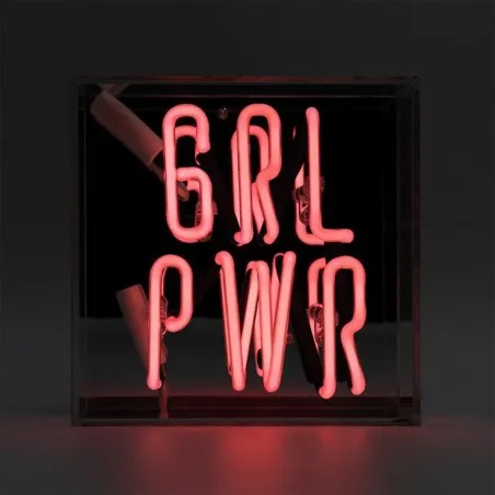 Girl Power Acrylic Box Mini Neon  Your Custom Neon Sign & Neon Signs | Handmade in London by Smithers £95.00      product_fea...