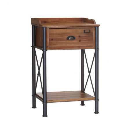 Factory Industrial Side Table Side Tables & Coffee Tables £315.00 Store UK, US, EU, AE,BE,CA,DK,FR,DE,IE,IT,MT,NL,NO,ES,SEFa...