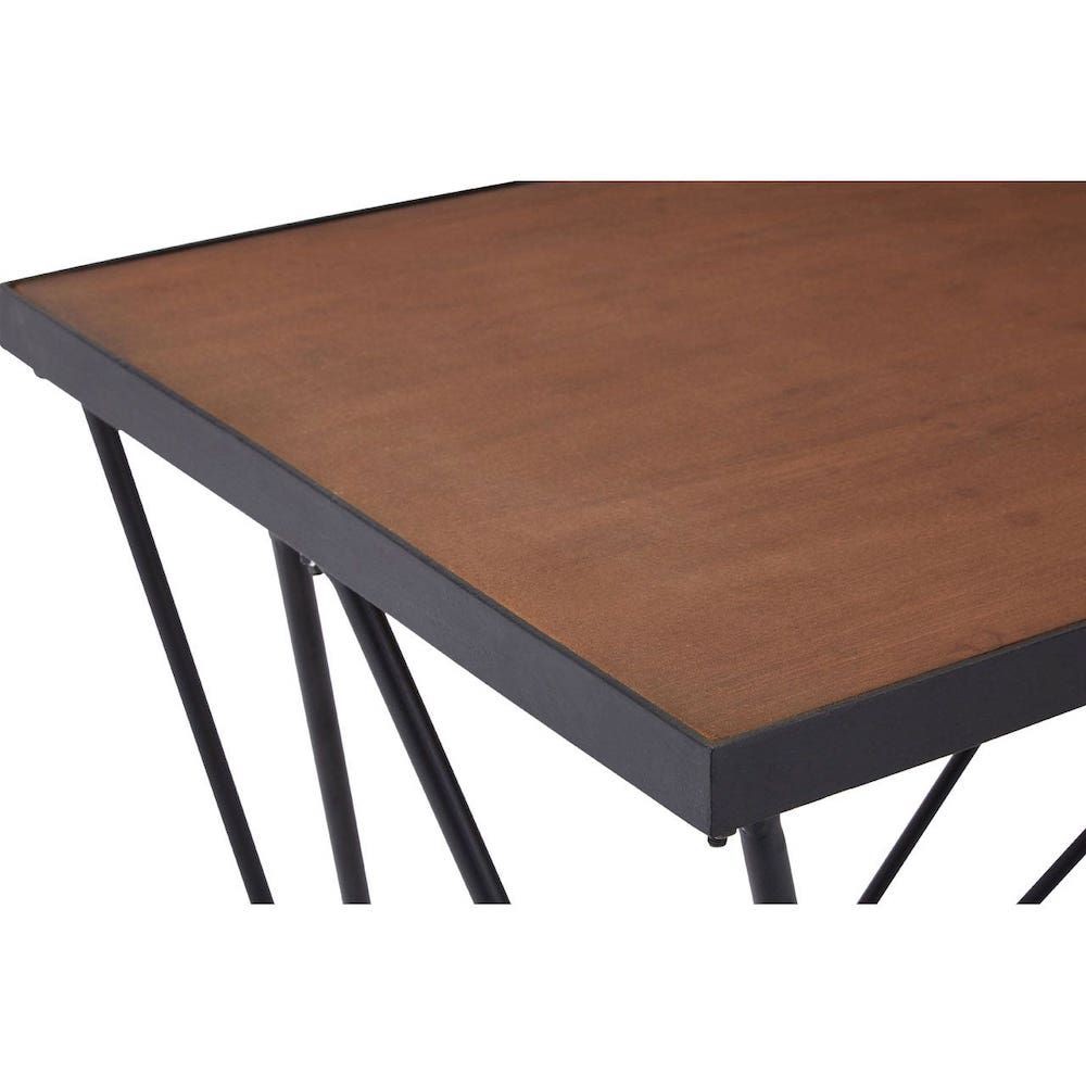 Zig Zag Console Table Console Tables £367.00 Hallway Fir Wood Steel product_features