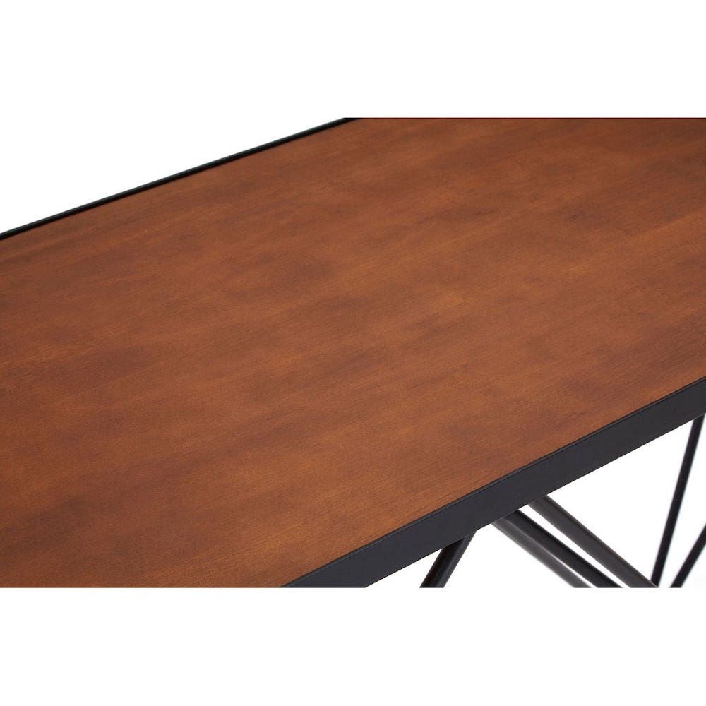 Zig Zag Console Table Console Tables £367.00 Hallway Fir Wood Steel product_features