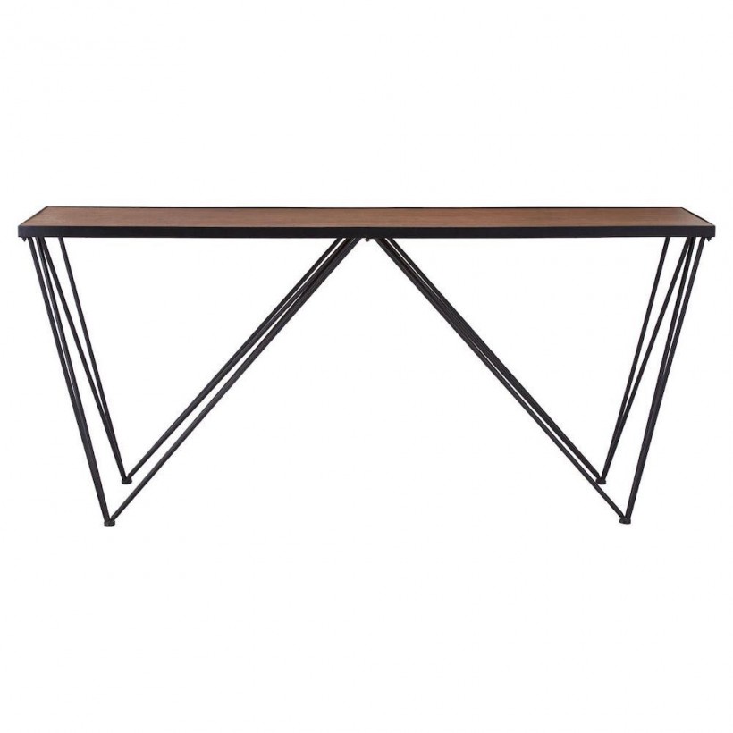 Zig Zag Console Table Simple Industrial Style • Smithers of Stamford