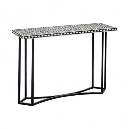 Boho Console Table Console Tables £637.00 Hallway Sheesham Steel product_features